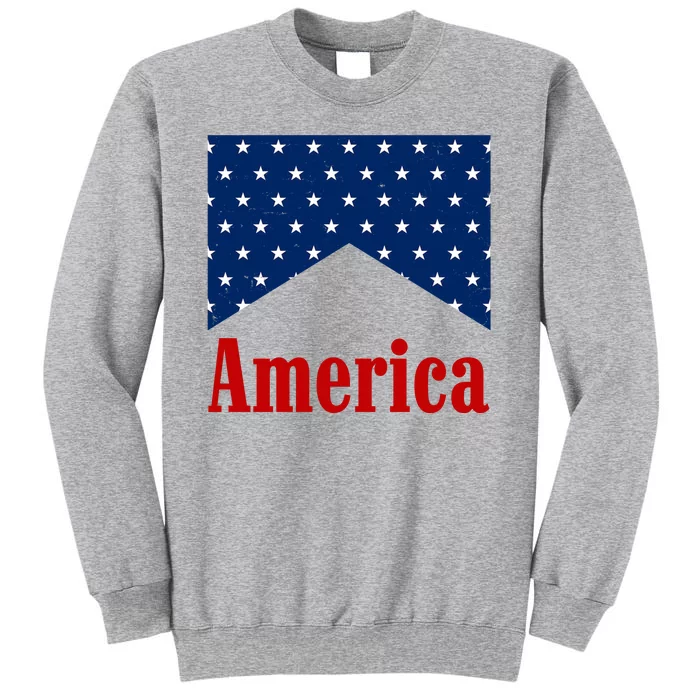 America Patriotic 4th Of July Tall Sweatshirt