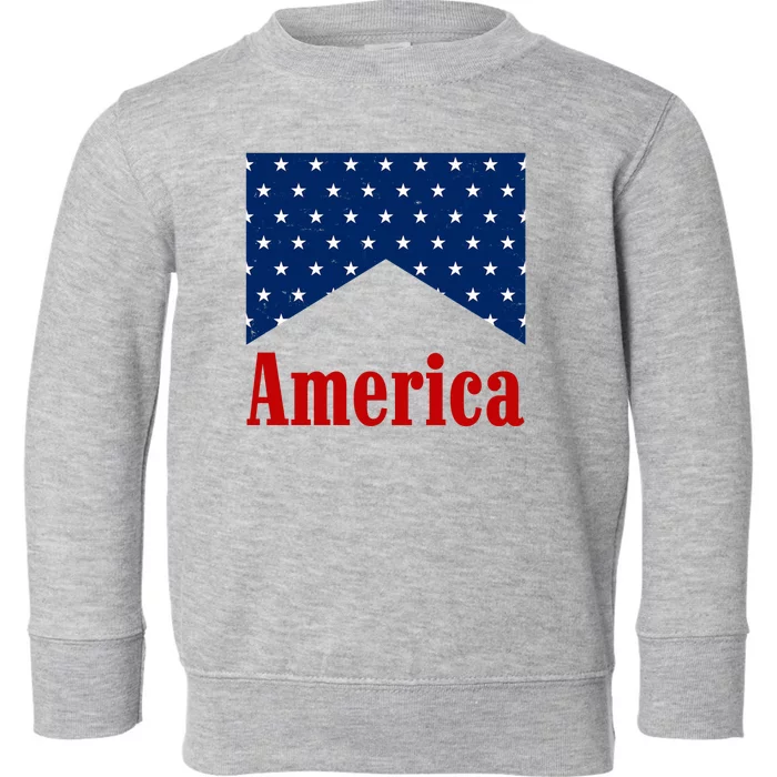 America Patriotic 4th Of July Toddler Sweatshirt