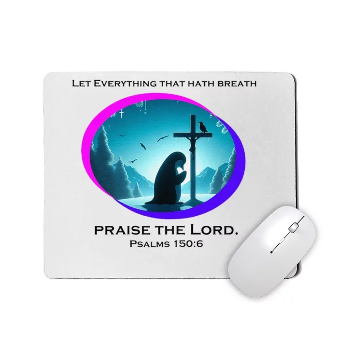 A Penguin At The Cross Mousepad