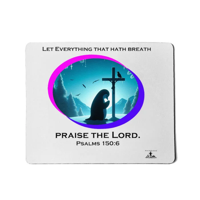 A Penguin At The Cross Mousepad