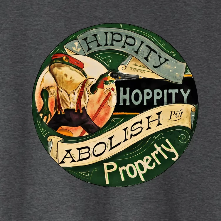 Abolish Property Anarchist Frog Women's Crop Top Tee