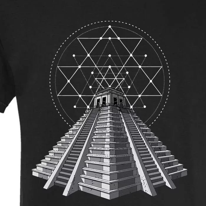 Aztec Pyramid Ancient Mayan Pyramids Garment-Dyed Heavyweight T-Shirt