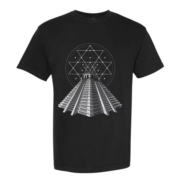 Aztec Pyramid Ancient Mayan Pyramids Garment-Dyed Heavyweight T-Shirt