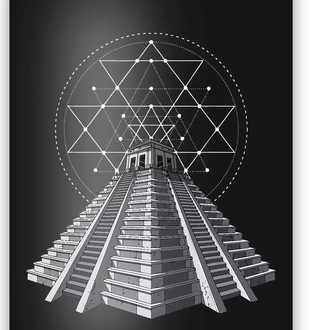 Aztec Pyramid Ancient Mayan Pyramids Poster