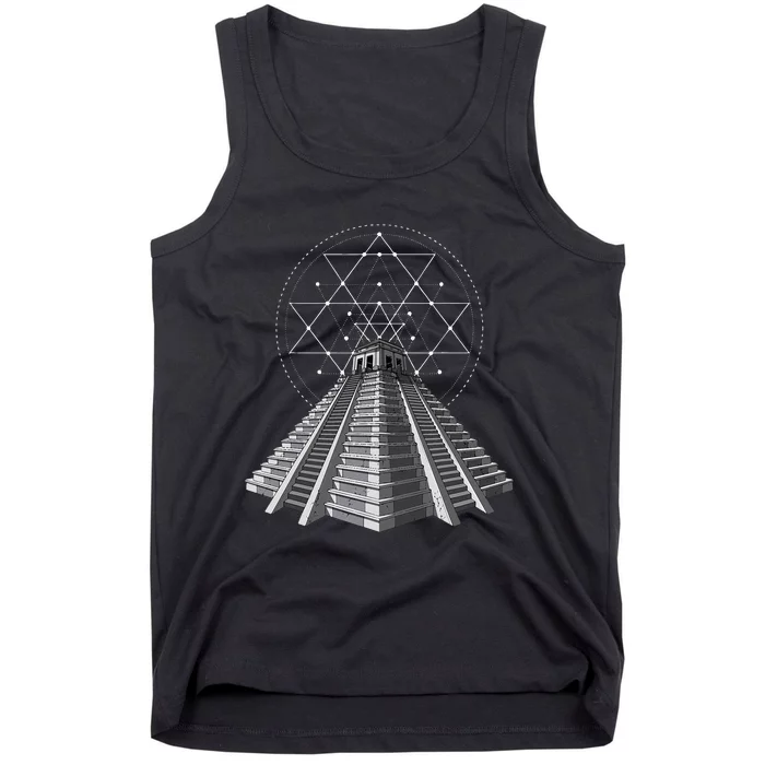 Aztec Pyramid Ancient Mayan Pyramids Tank Top