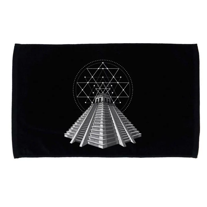 Aztec Pyramid Ancient Mayan Pyramids Microfiber Hand Towel