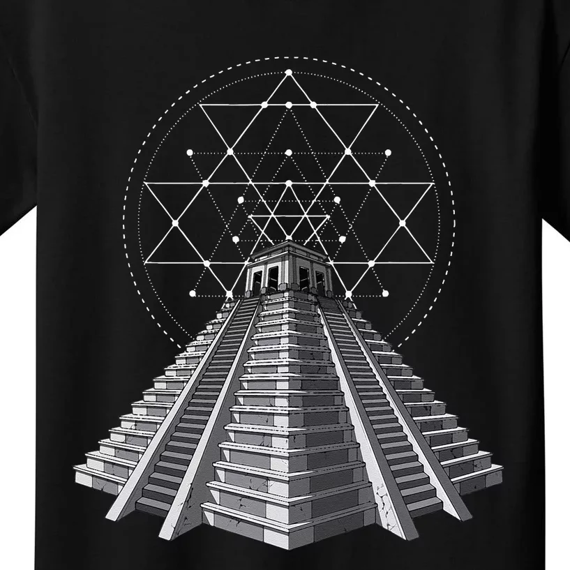 Aztec Pyramid Ancient Mayan Pyramids Kids T-Shirt