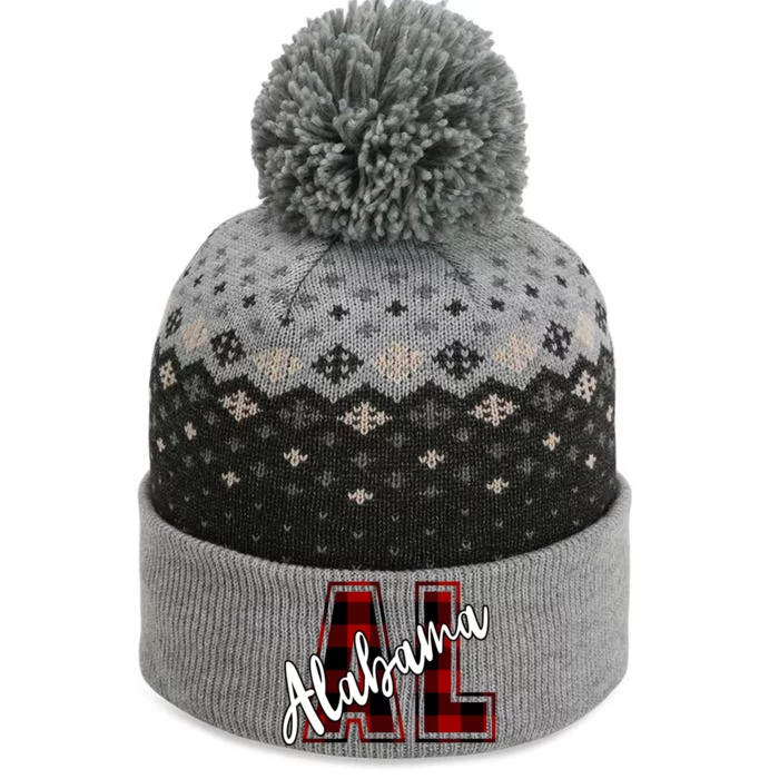 Alabama Plaid Al The Baniff Cuffed Pom Beanie