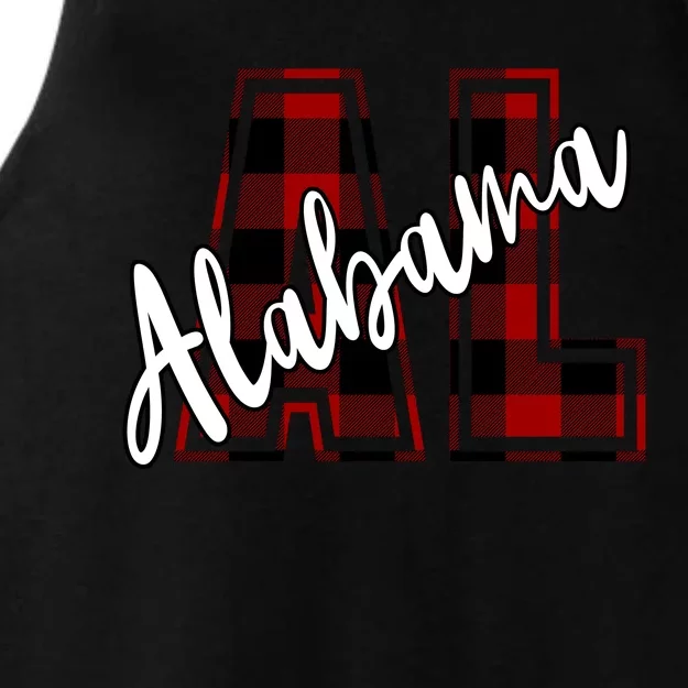 Alabama Plaid Al Ladies Tri-Blend Wicking Tank