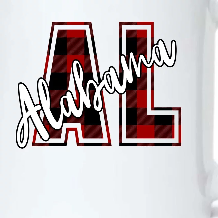 Alabama Plaid Al Black Color Changing Mug