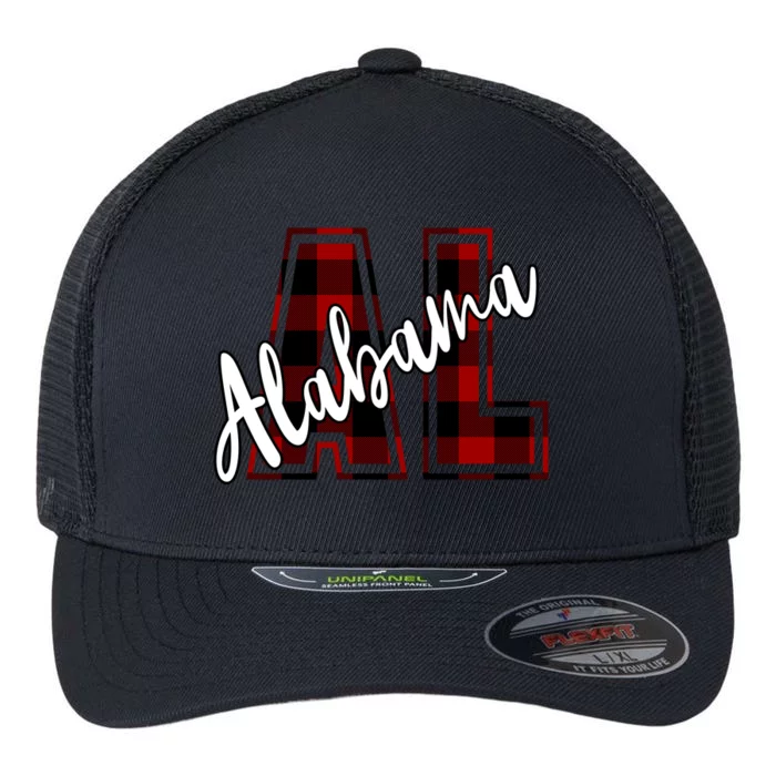 Alabama Plaid Al Flexfit Unipanel Trucker Cap