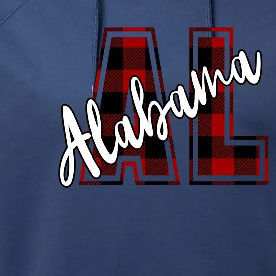 Alabama Plaid Al Performance Fleece Hoodie