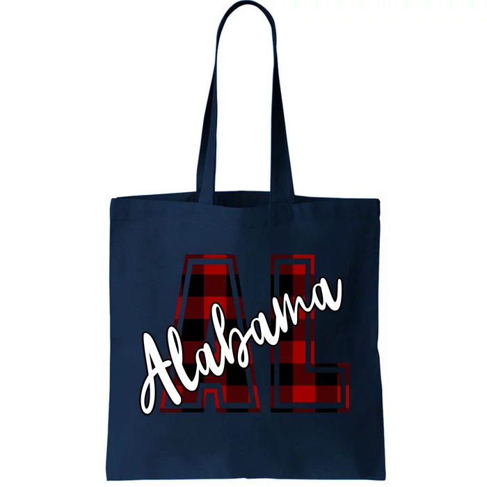 Alabama Plaid Al Tote Bag