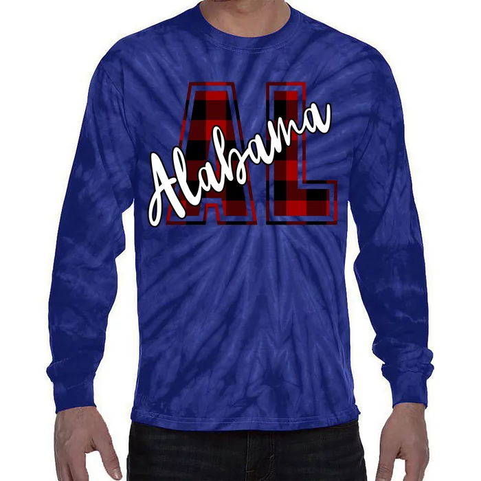 Alabama Plaid Al Tie-Dye Long Sleeve Shirt