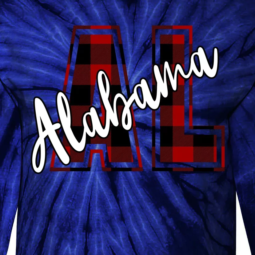 Alabama Plaid Al Tie-Dye Long Sleeve Shirt