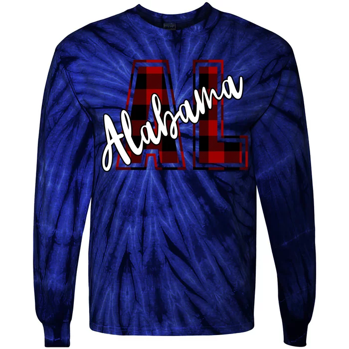 Alabama Plaid Al Tie-Dye Long Sleeve Shirt