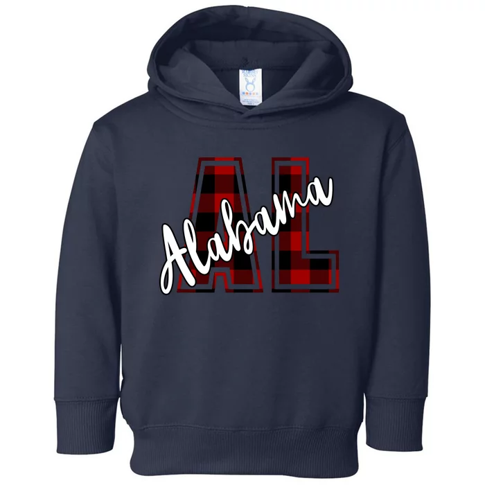 Alabama Plaid Al Toddler Hoodie