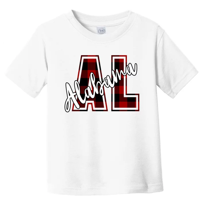 Alabama Plaid Al Toddler T-Shirt