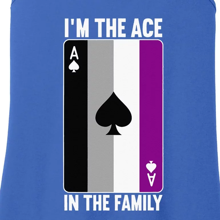 Asexual Pride Asexuality Awareness Im The Ace In The Family Ladies Essential Tank