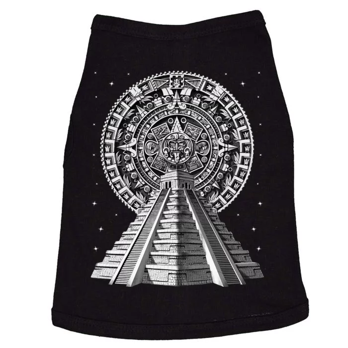 Aztec Pyramid Ancient Aztec Calendar Mayan Symbol Doggie Tank