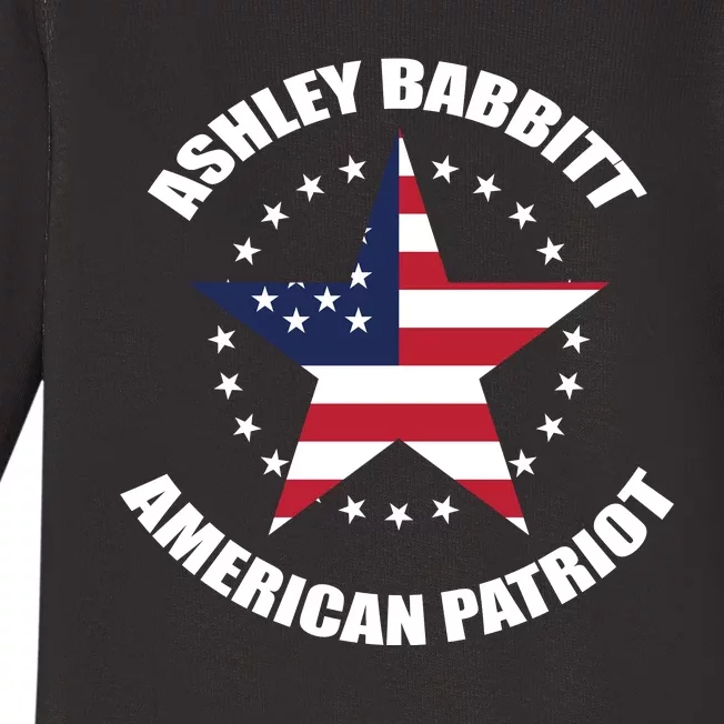 AMERICAN PATRIOT ASHLEY BABBITT Baby Long Sleeve Bodysuit