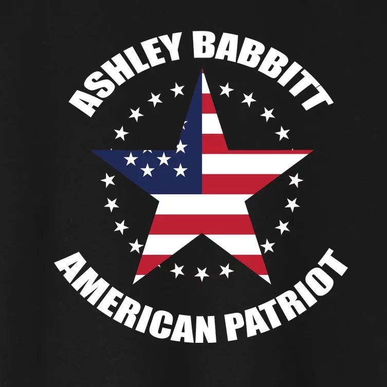 AMERICAN PATRIOT ASHLEY BABBITT Women's Crop Top Tee