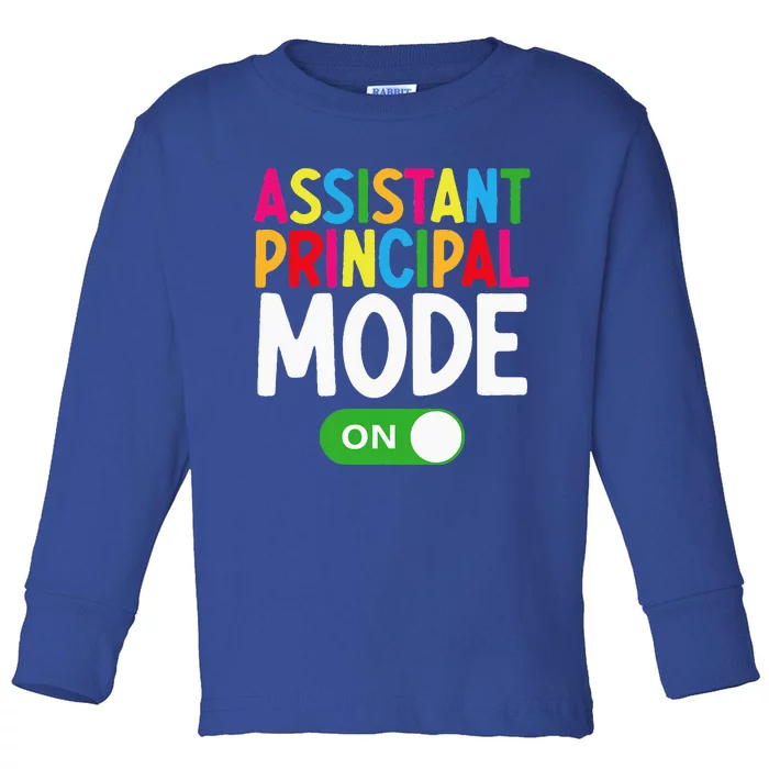 Assistant Principal – Awesome Principal Back To School Toddler Long Sleeve Shirt