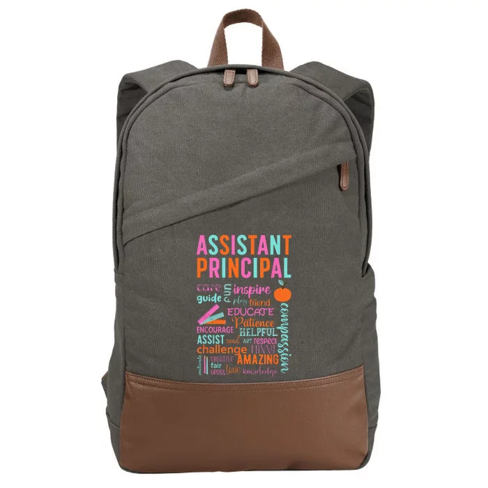 Assistant Principal Appreciation Assistant Principals Cotton Canvas Backpack