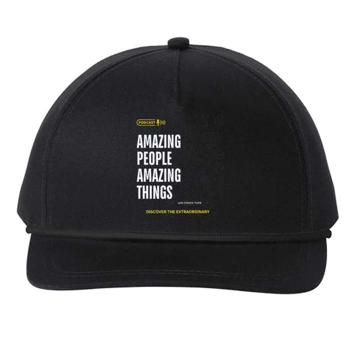 Amazing People Amazing Things Podcast Snapback Five-Panel Rope Hat