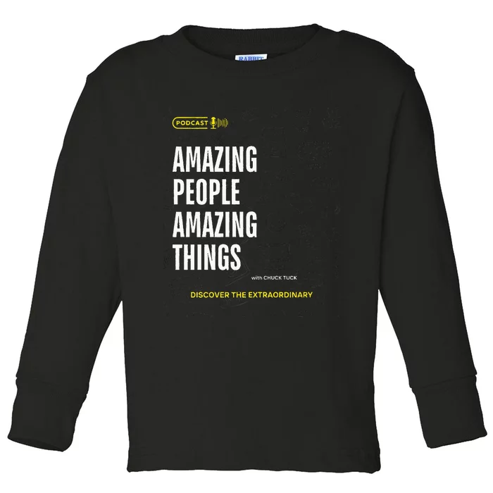 Amazing People Amazing Things Podcast Toddler Long Sleeve Shirt