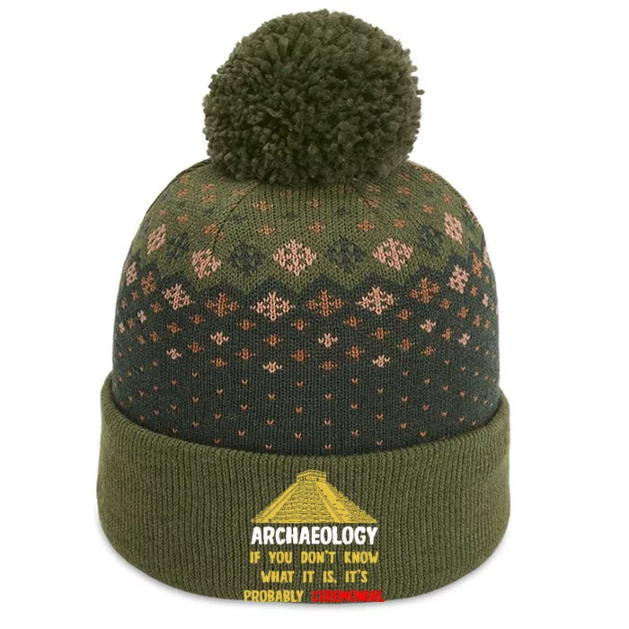 Archeologists Pyramid Artifacts Fossils Archaeology The Baniff Cuffed Pom Beanie