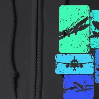 Airplane Pilot Full Zip Hoodie