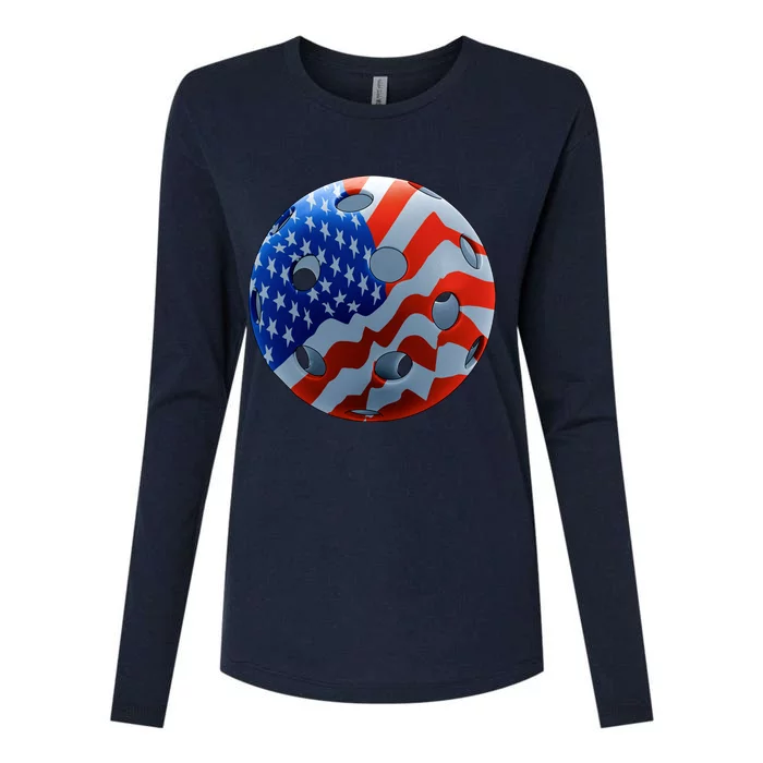 American Pickleball Womens Cotton Relaxed Long Sleeve T-Shirt