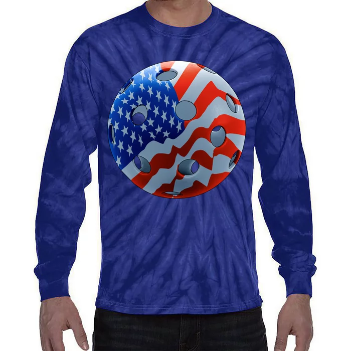 American Pickleball Tie-Dye Long Sleeve Shirt