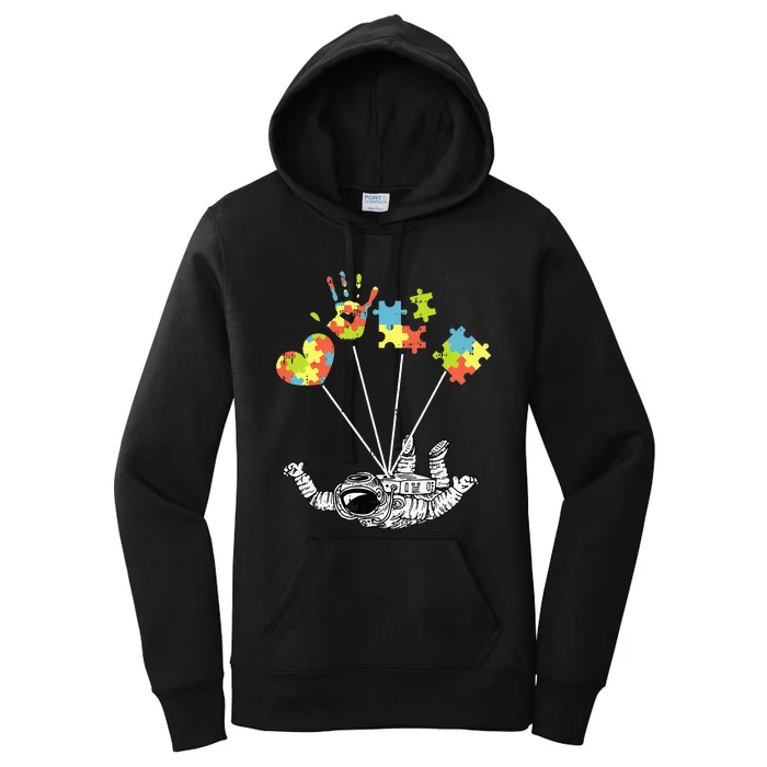 Astronaut Puzzle Autism Awareness Gifts For Autistic Women's Pullover Hoodie