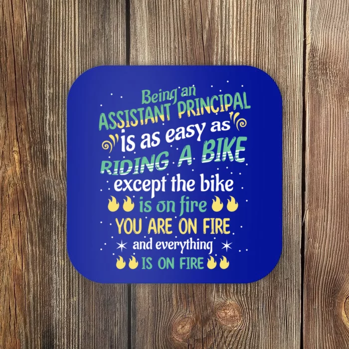 Administrative Professional Assistant Principal Teacher Funny Gift Coaster