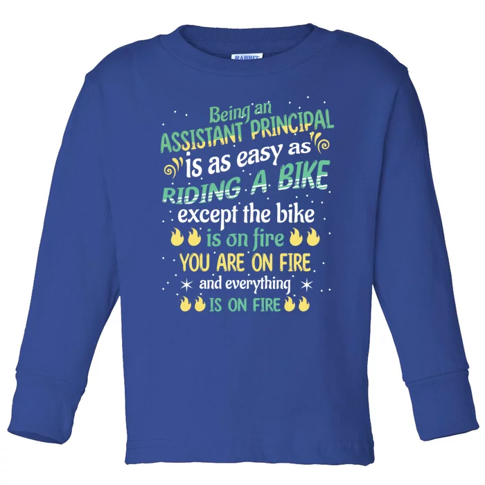 Administrative Professional Assistant Principal Teacher Funny Gift Toddler Long Sleeve Shirt