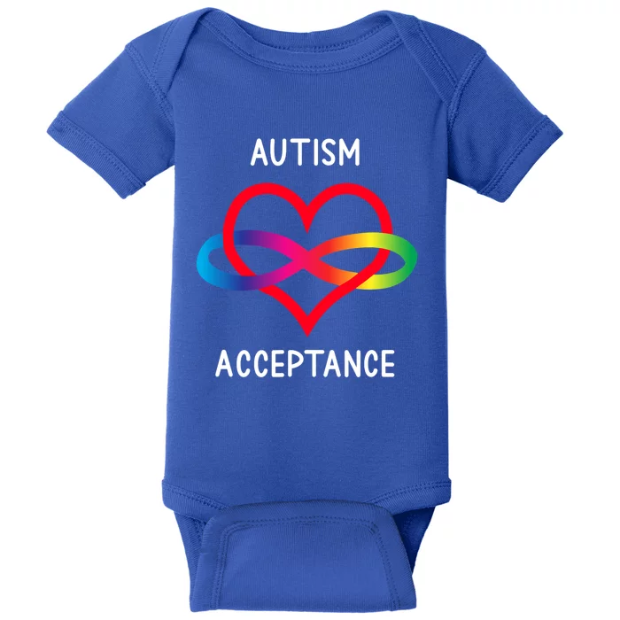 Autism Pro Acceptance Infinity Symbol For Neurodiversity Gift Baby Bodysuit