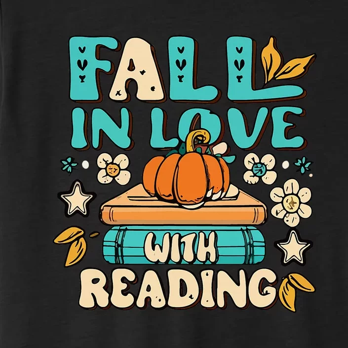 Autumn Pumpkins and Teachers Fall in Love with Reading ChromaSoft Performance T-Shirt