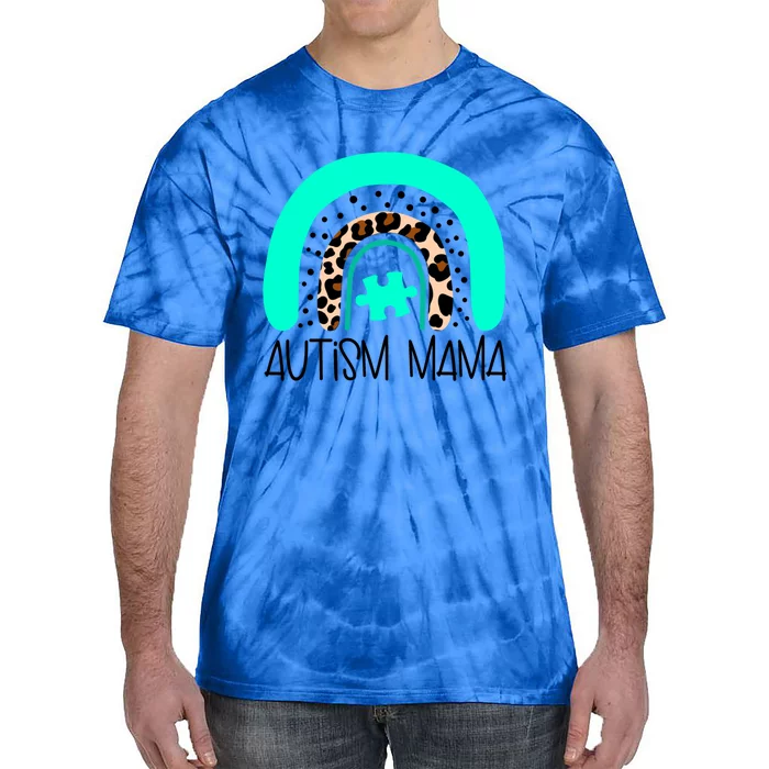 Autism Puzzle Awareness Mama Mom Son Daughter Nonverbal Gift Tie-Dye T-Shirt