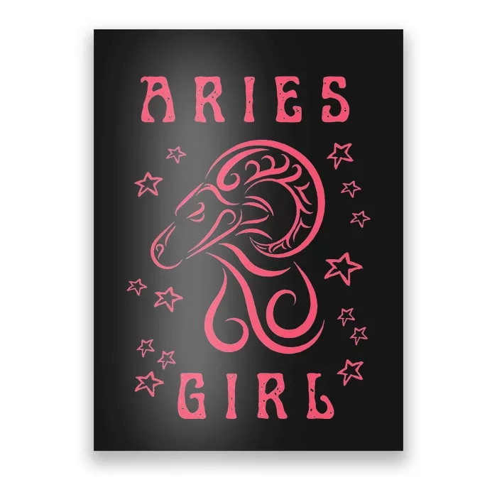 Aries Personality Astrology Zodiac Sign Horoscope Poster