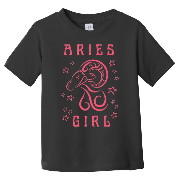 Aries Personality Astrology Zodiac Sign Horoscope Toddler T-Shirt