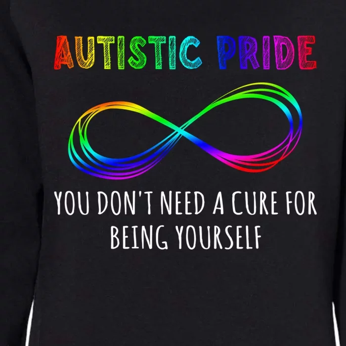 Autistic Pride Autism Awareness Acceptance Infinity Symbol Gift Womens California Wash Sweatshirt