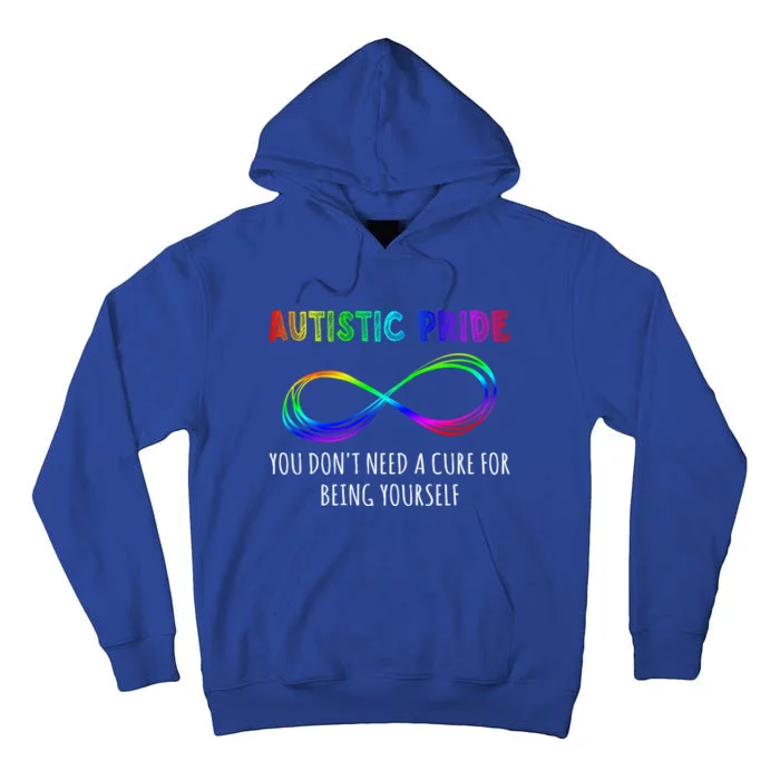 Autistic Pride Autism Awareness Acceptance Infinity Symbol Gift Tall Hoodie