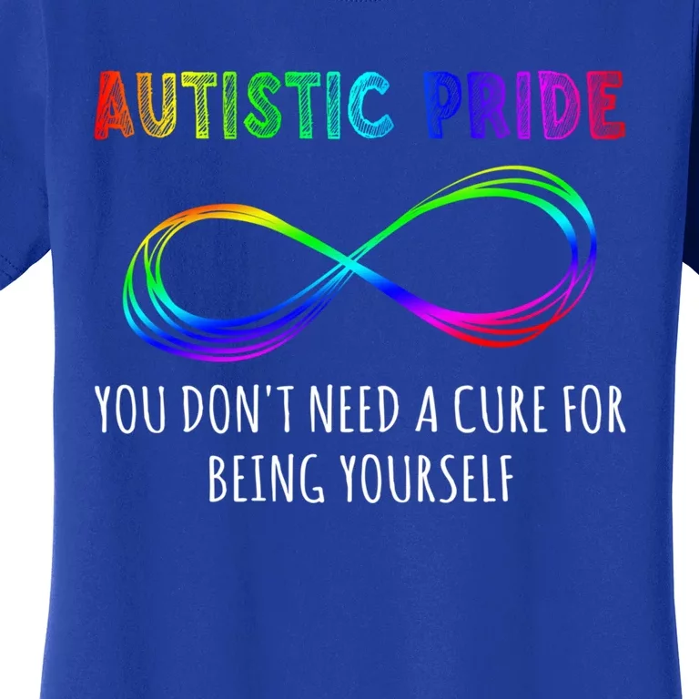 Autistic Pride Autism Awareness Acceptance Infinity Symbol Gift Women's T-Shirt