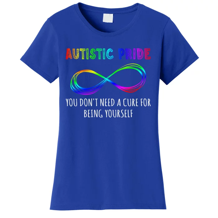 Autistic Pride Autism Awareness Acceptance Infinity Symbol Gift Women's T-Shirt