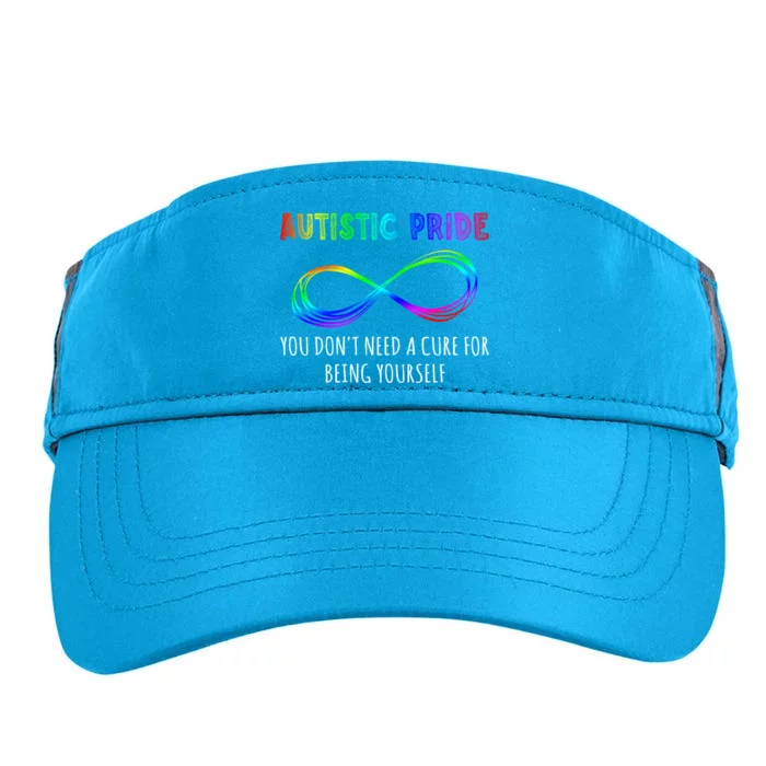 Autistic Pride Autism Awareness Acceptance Infinity Symbol Gift Adult Drive Performance Visor