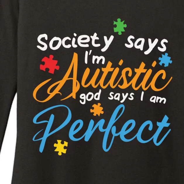 Autism Perfect Autism Awareness, Autism Puzzle Womens CVC Long Sleeve Shirt