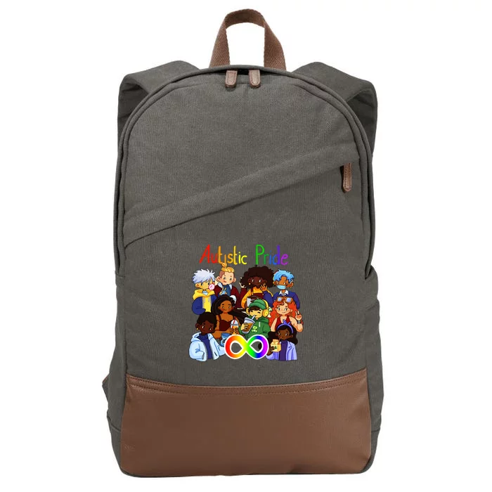 Autistic Pride Cotton Canvas Backpack