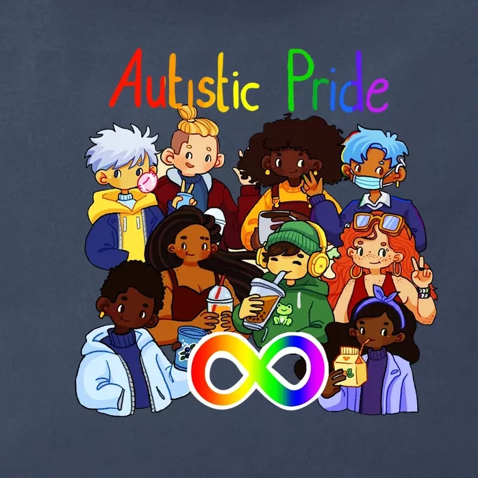 Autistic Pride Zip Tote Bag